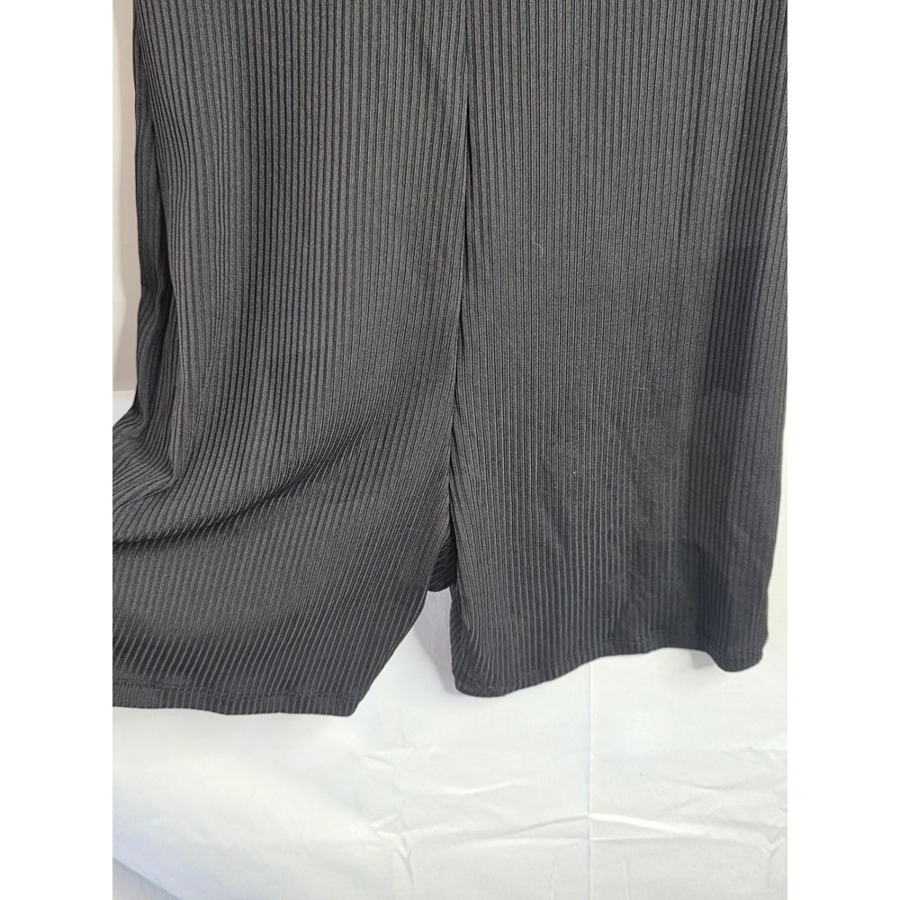 Princess Polly Black Ribbed Long Sleeve Romper Square Neck Cowl Bust Size 4 NWT - Picture 5 of 9